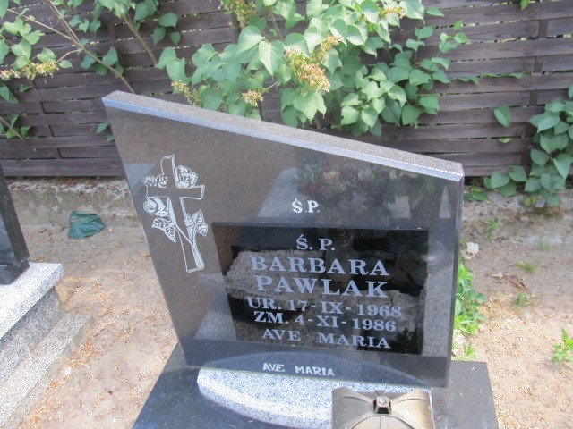 Barbara Pawlak 1968 Brojce - Grobonet - Wyszukiwarka osób pochowanych